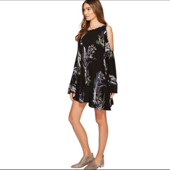 Free People Clear Skies Tie Cold Shoulder Tunic or Dress, M - Picture 16 of 16